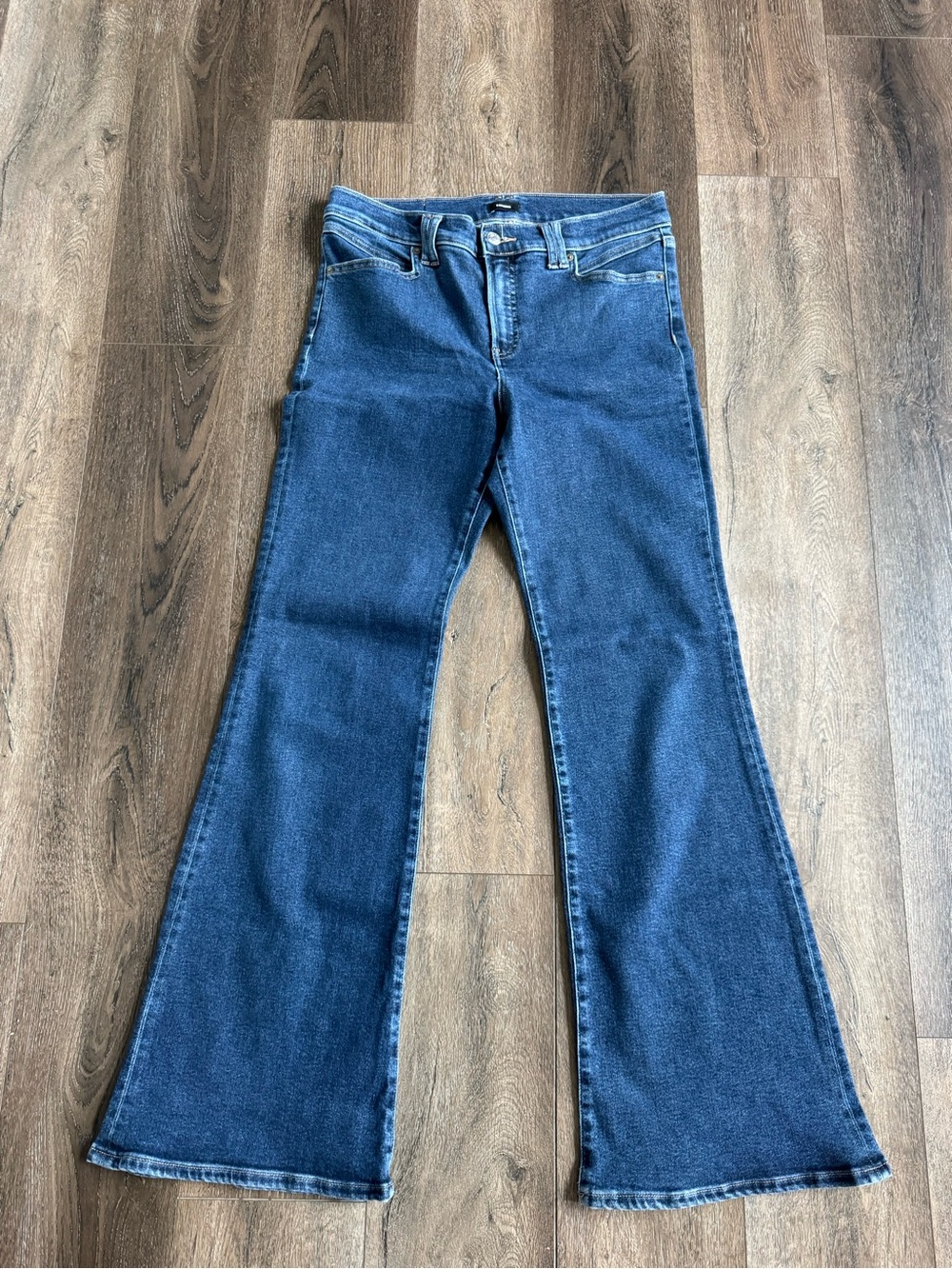 Express Classic Blue 70’s Women's Flare Jeans Size 12